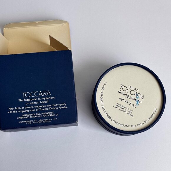 Rare 1981 Vtg Avon Toccara Dusting Powder 3.0 oz Box New NIB - Picture 2 of 3